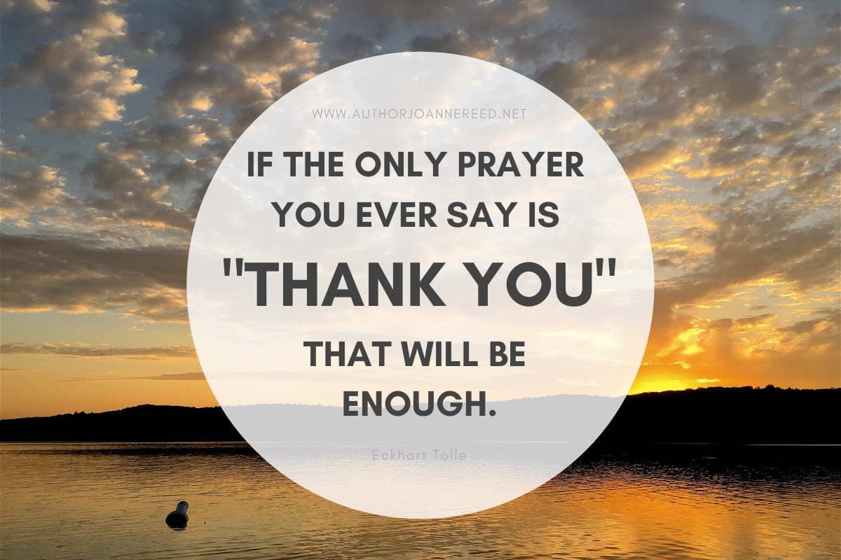 This is Your Quest
Author Joanne Reed
Things to be Grateful For
Eckhart Tolle Thank You